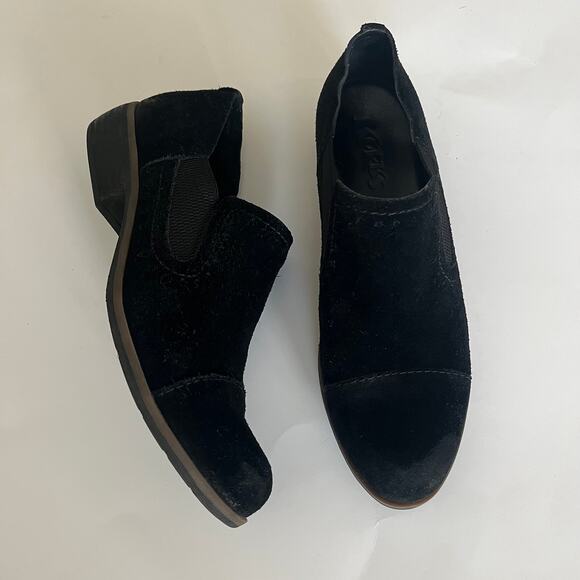 Korks Kork-Ease 'Gertrude' Women's 7.5M Black Suede Slip On Comfort Shoe - Picture 2 of 7